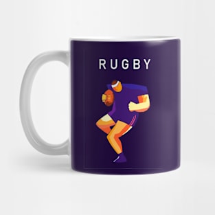 Rugby Sport Pop Art Mug